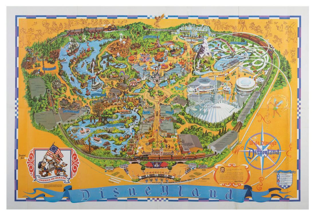 1975 Souvenir Disneyland Map. (1 of 1)