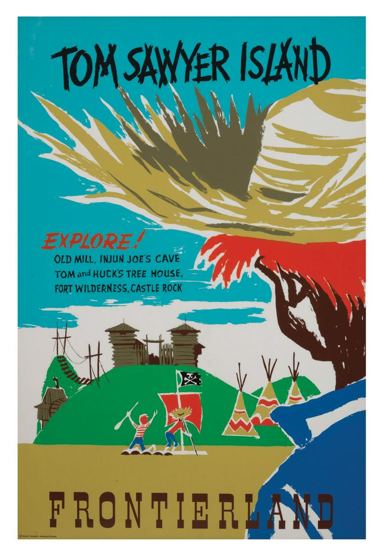 A Tom Sawyer Island Frontierland Attraction Poster. (1 of 1)