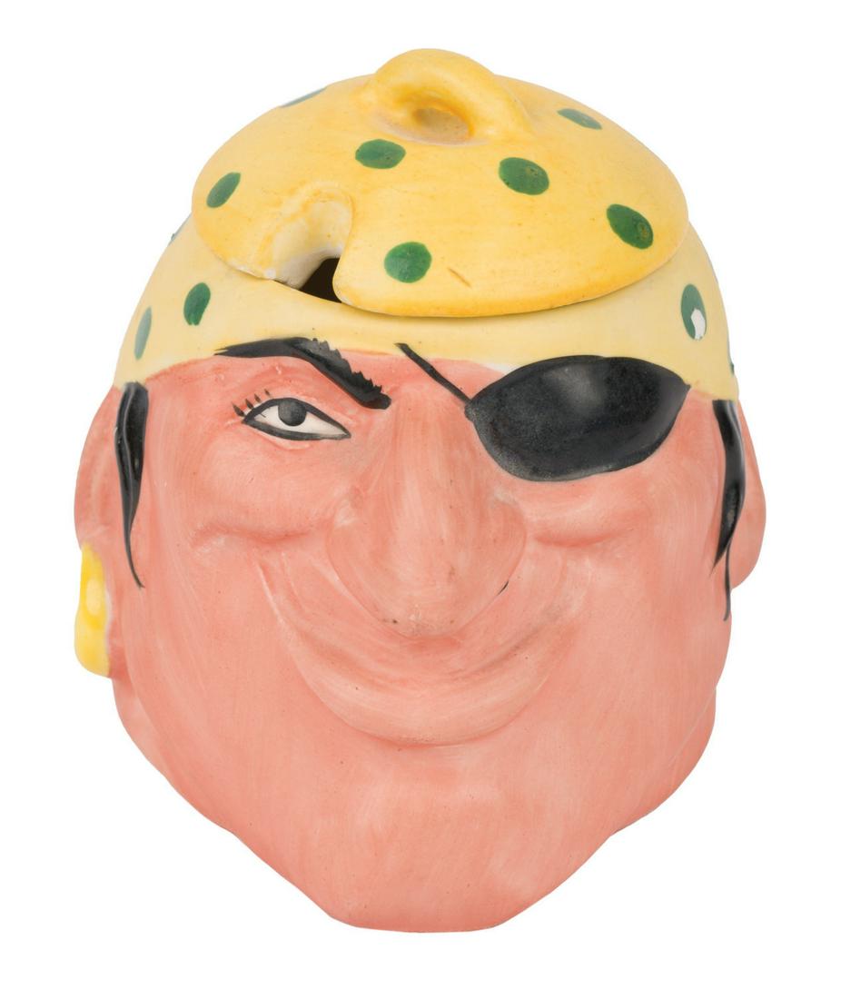 A Pirate with Eyepatch Condiment Jar. (1 of 2)