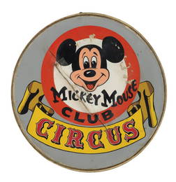 Mickey Mouse Cub Circus Drumhead.