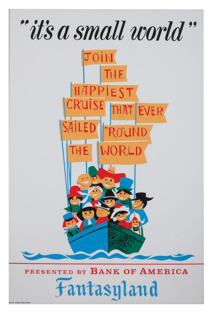 An It's a Small World Attraction Poster. (1 of 1)