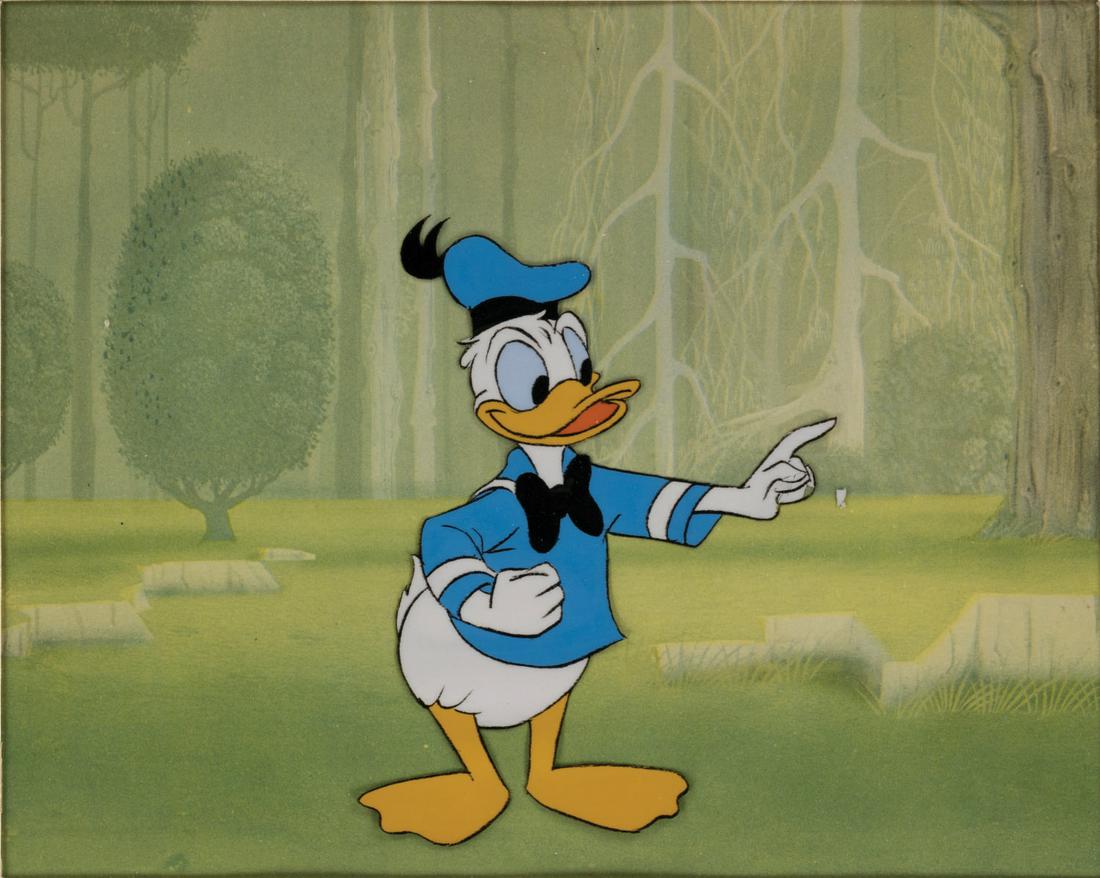 A Donald Duck Original Animation Cel. (1 of 2)