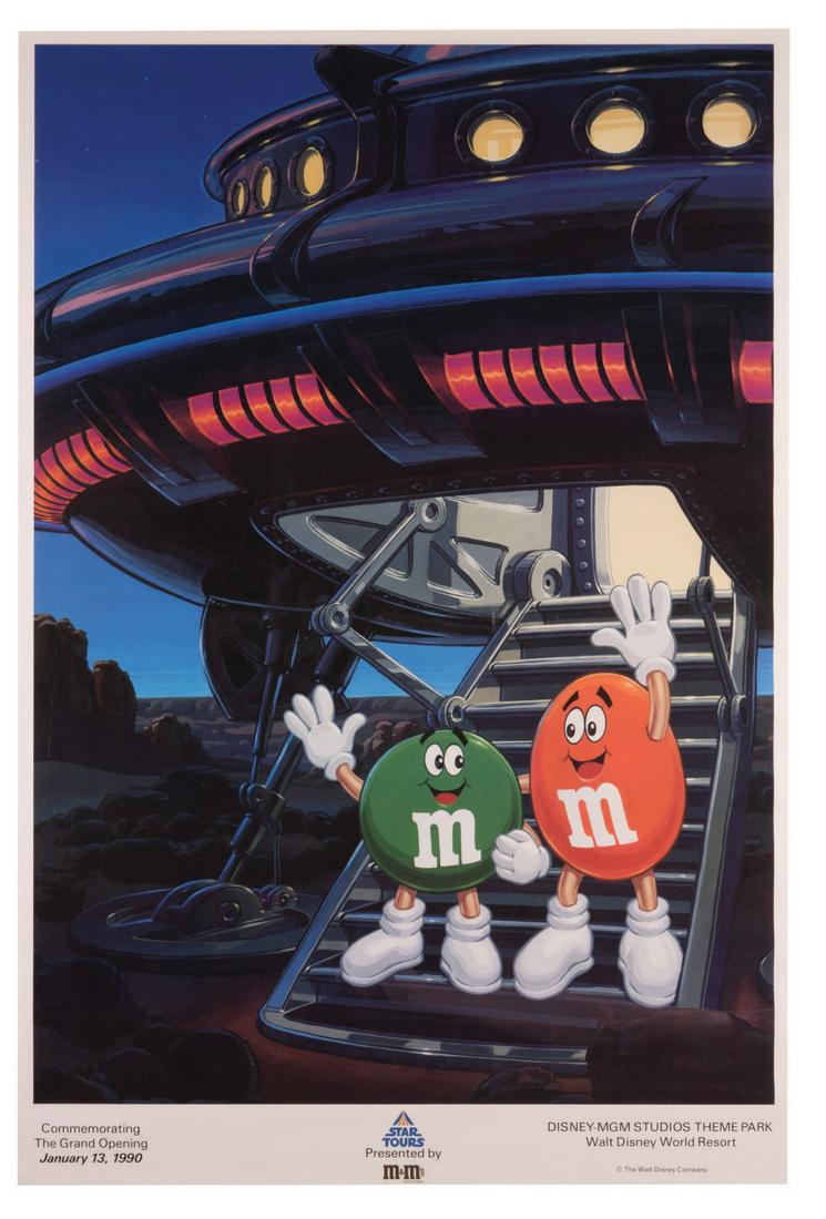 Star Tours Grand Opening M&Ms Poster. (1 of 1)