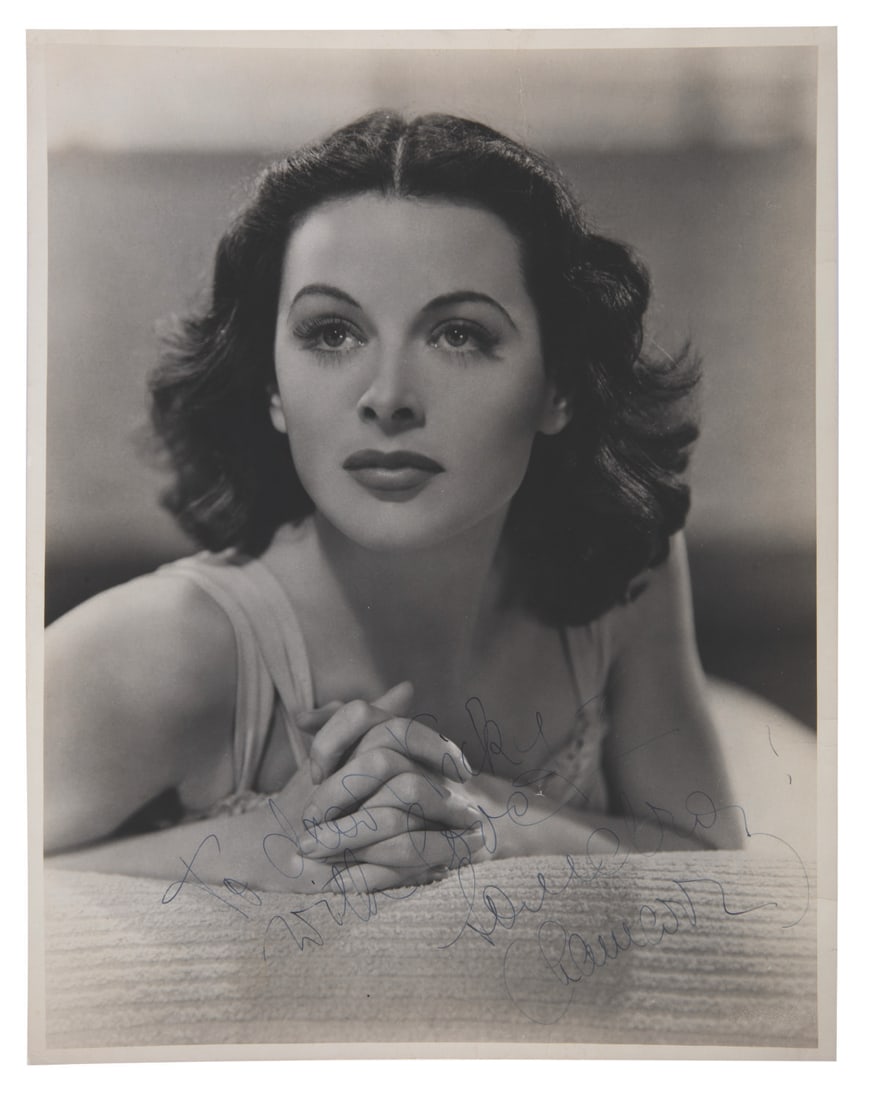 A Hedy Lamarr Signed Photo. (1 of 1)