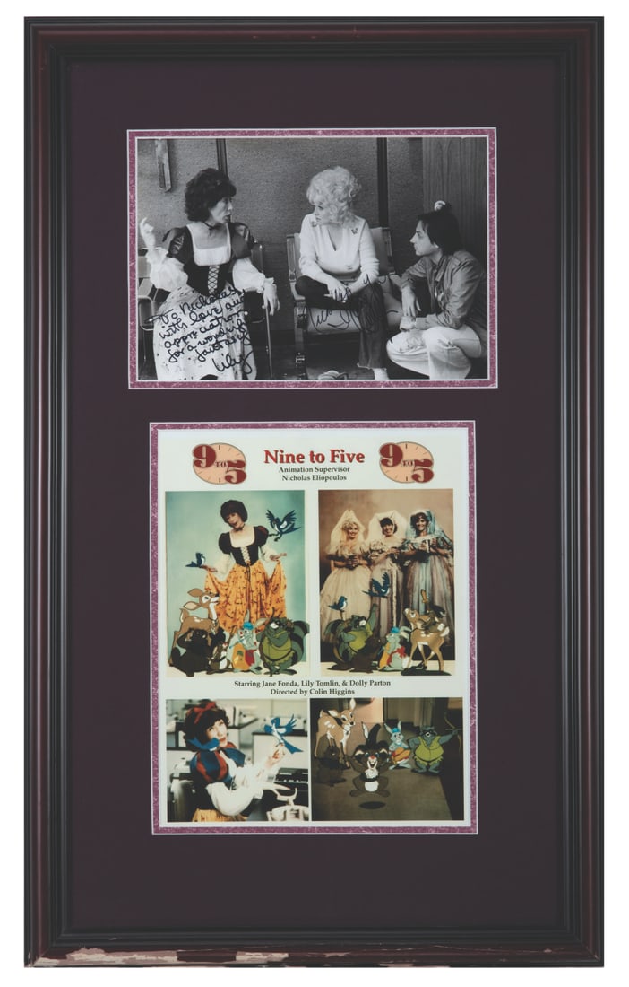 A 9 to 5 Photo Signed by Lily Tomlin & Dolly Parton. (1 of 2)