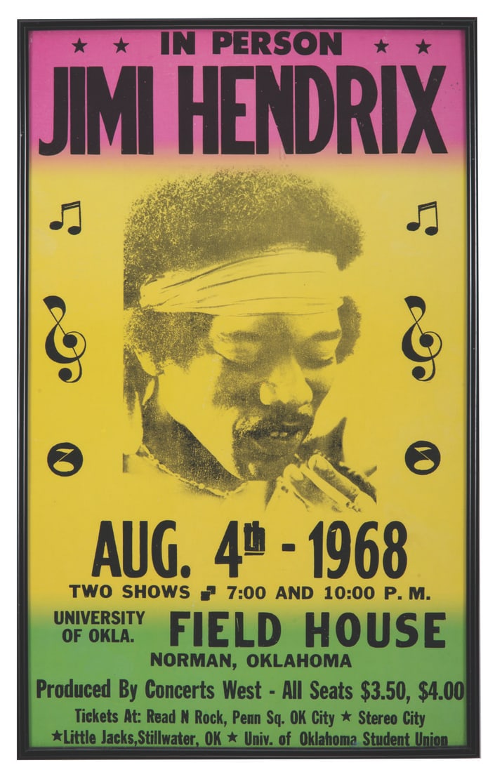 A Jimi Hendrix Concert Poster. (1 of 1)