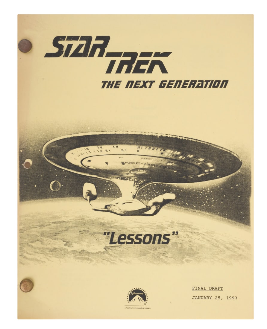 A Star Trek TNG "Lessons" Final Draft Script. (1 of 2)
