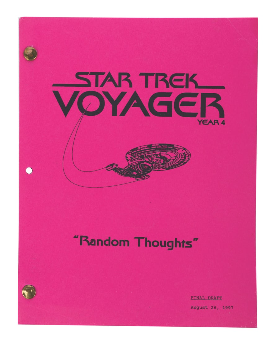 Star Trek Voyager "Random Thoughts" Final Draft Script. (1 of 2)