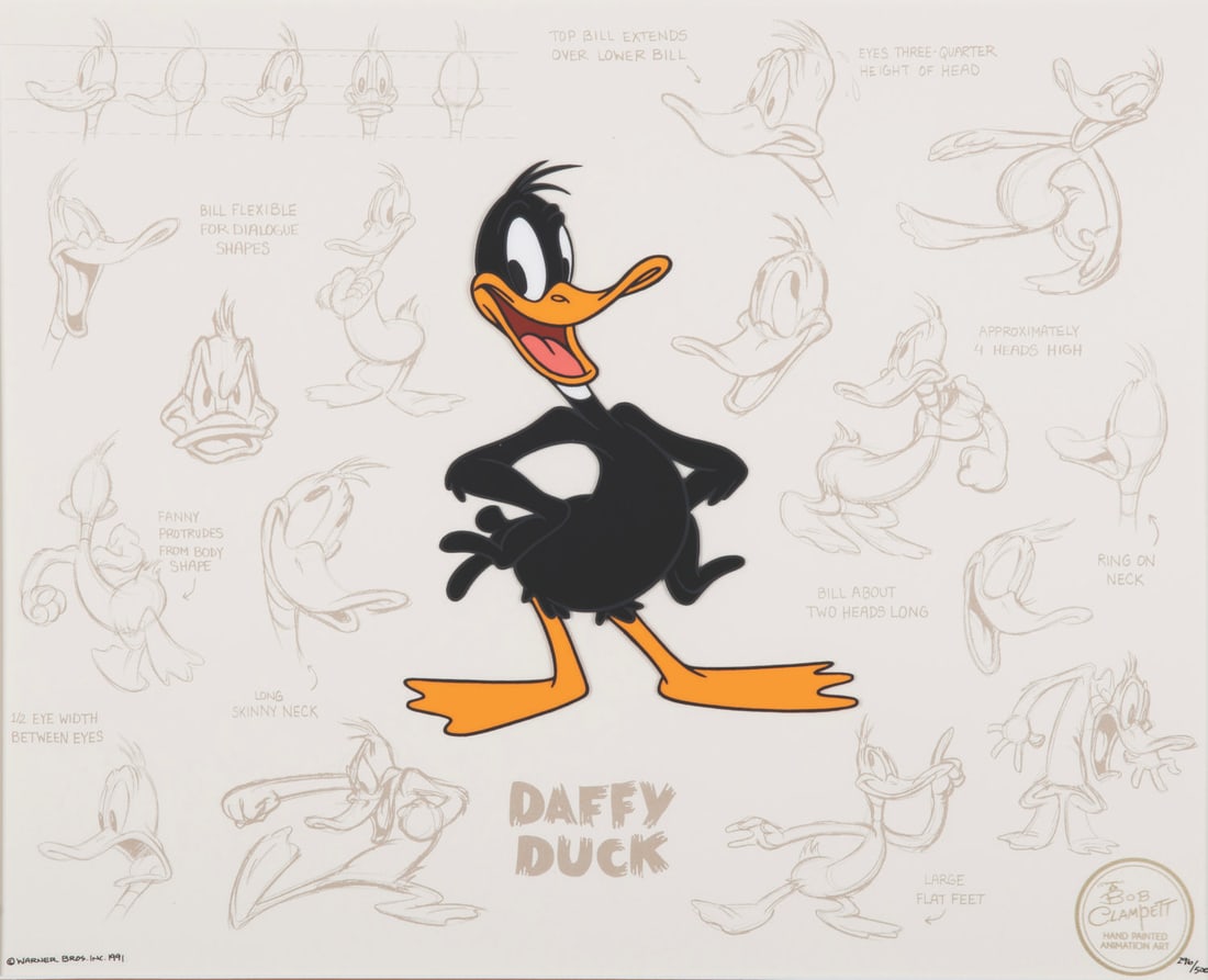 A Daffy Duck Model Series Limited Edition Cel. (1 of 1)