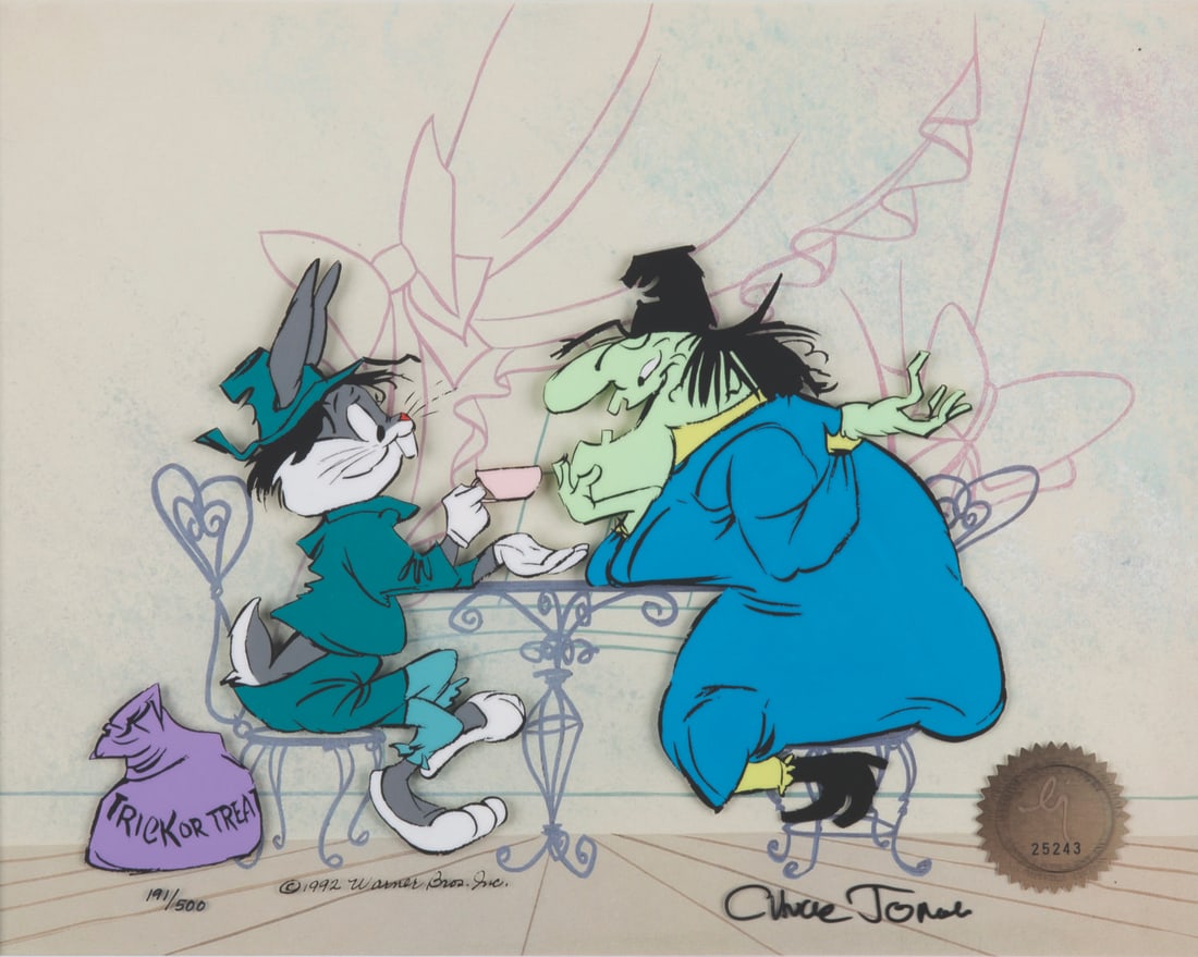 A "Bugs and Witch Hazel I" Signed Limited Edition Cel. (1 of 1)