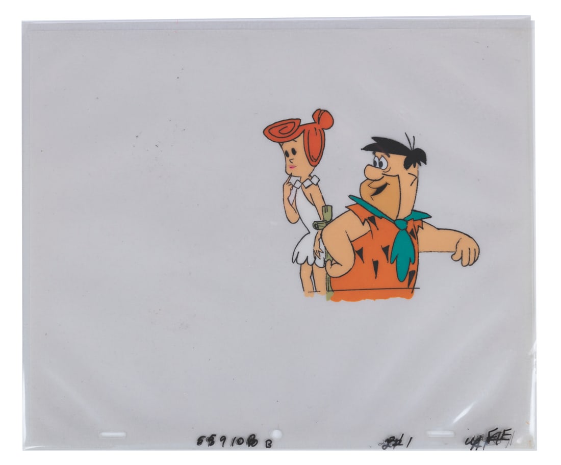 An Original Production Cel of Fred and Wilma. (1 of 2)