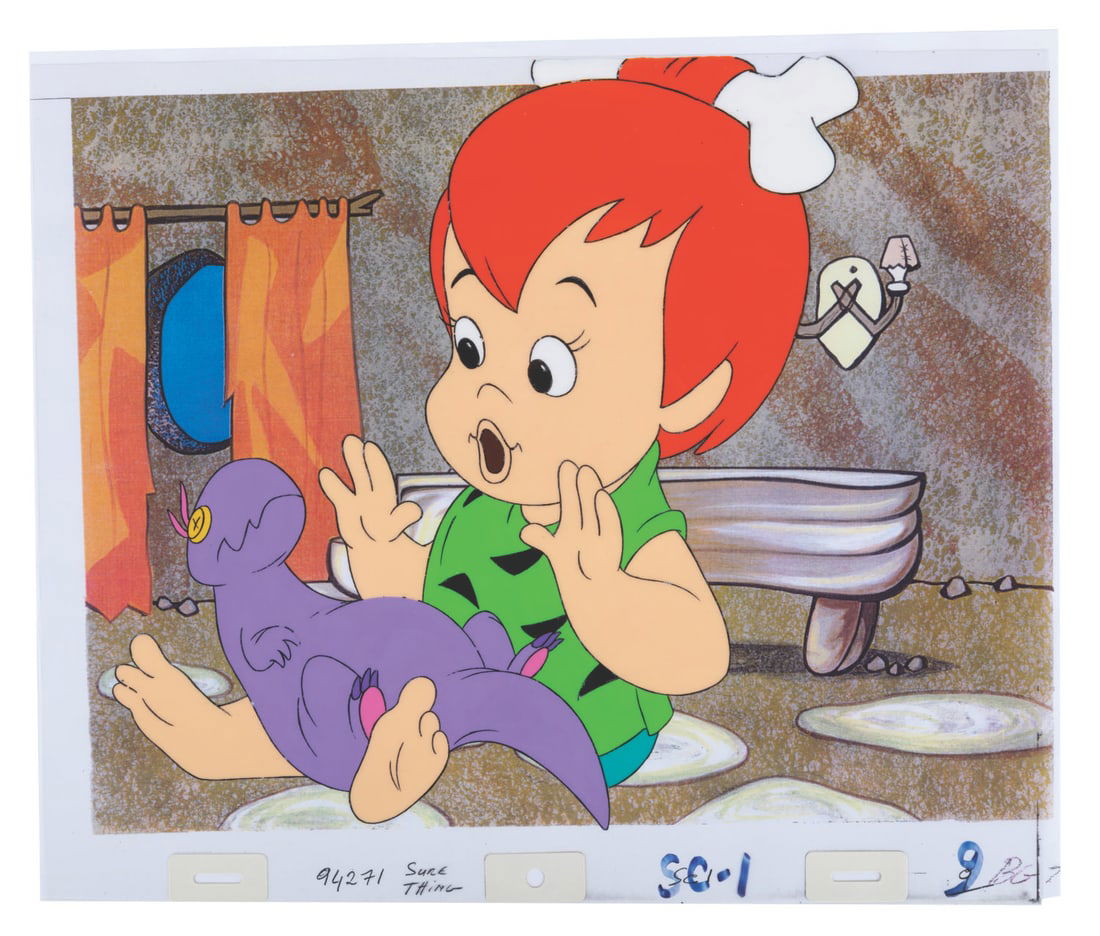 An Original Production Cel of Pebbles Flintstone. (1 of 1)
