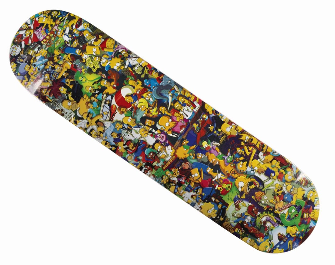 A Simpsons 25th Anniversary Skate Deck. (1 of 3)