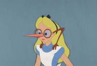 A Production Cel of Alice From "Alice In Wonderland."