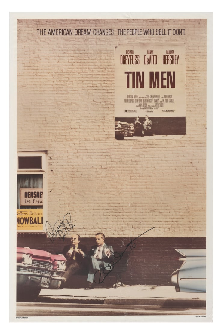 A Signed Original "Tin Men" One Sheet Poster. (1 of 3)