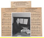 A Rare  Frank Churchill Signed Photo.