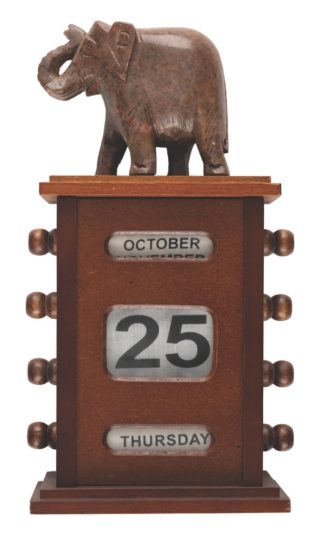 An Indiana Jones Adventure 10th Anniversary Calendar.: (Disneyland, 2005) An Indiana Jones Adventure 10th Anniversary Calendar. This vintage-style scrolling calendar was issued to guests of the Indiana Jones Adventure 10th anniversary event at Disneyland.