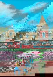 Charles Boyer "Disneyland Main Gate" Original Painting.