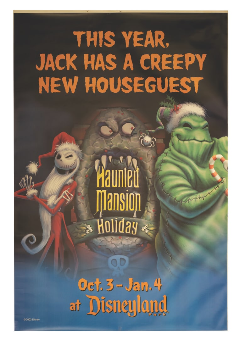 A Haunted Mansion Holidays Bus Stop Poster. (1 of 1)