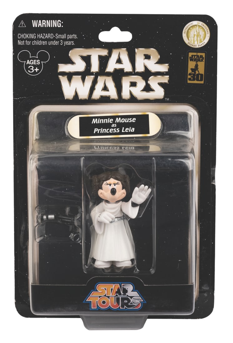 A Star Tours Minnie as Princess Leia Action Figure. (1 of 2)