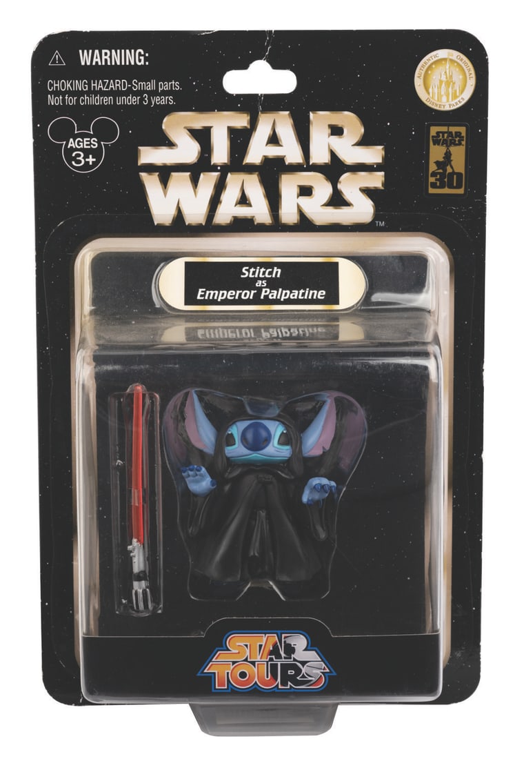 A Star Tours Stitch as Emperor Palpatine Action Figure. (1 of 2)