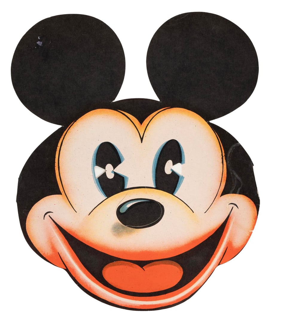 A Rare Mickey Mouse Paper Par T Mask.