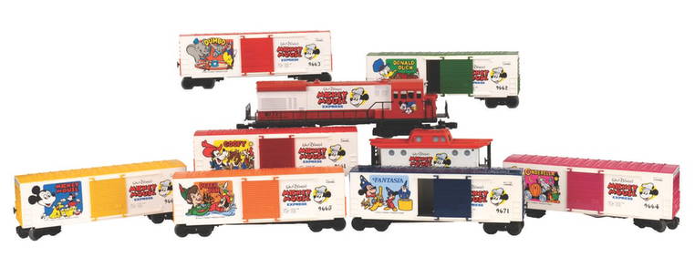 A Lionel Mickey Mouse Express Train Set. (1 of 9)