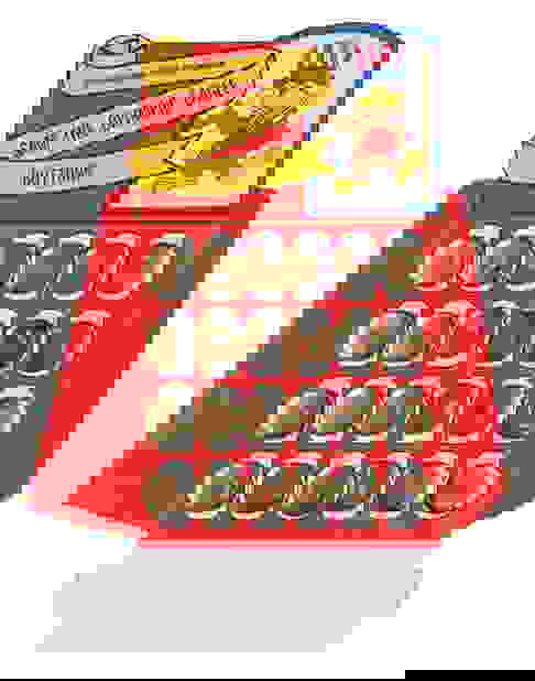 A 1984 Olympics Mascot Sam The Eagle Button Display. Auction