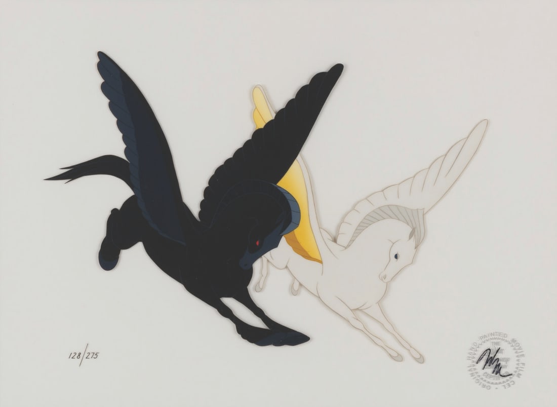 A "Fantasia" Pegasus Hand-Painted Limited Edition Cel. (1 of 2)