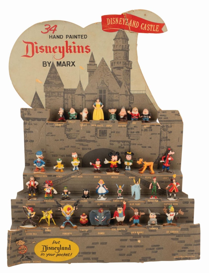 A Disneykins Castle Store Display With 34 Figures. (1 of 3)