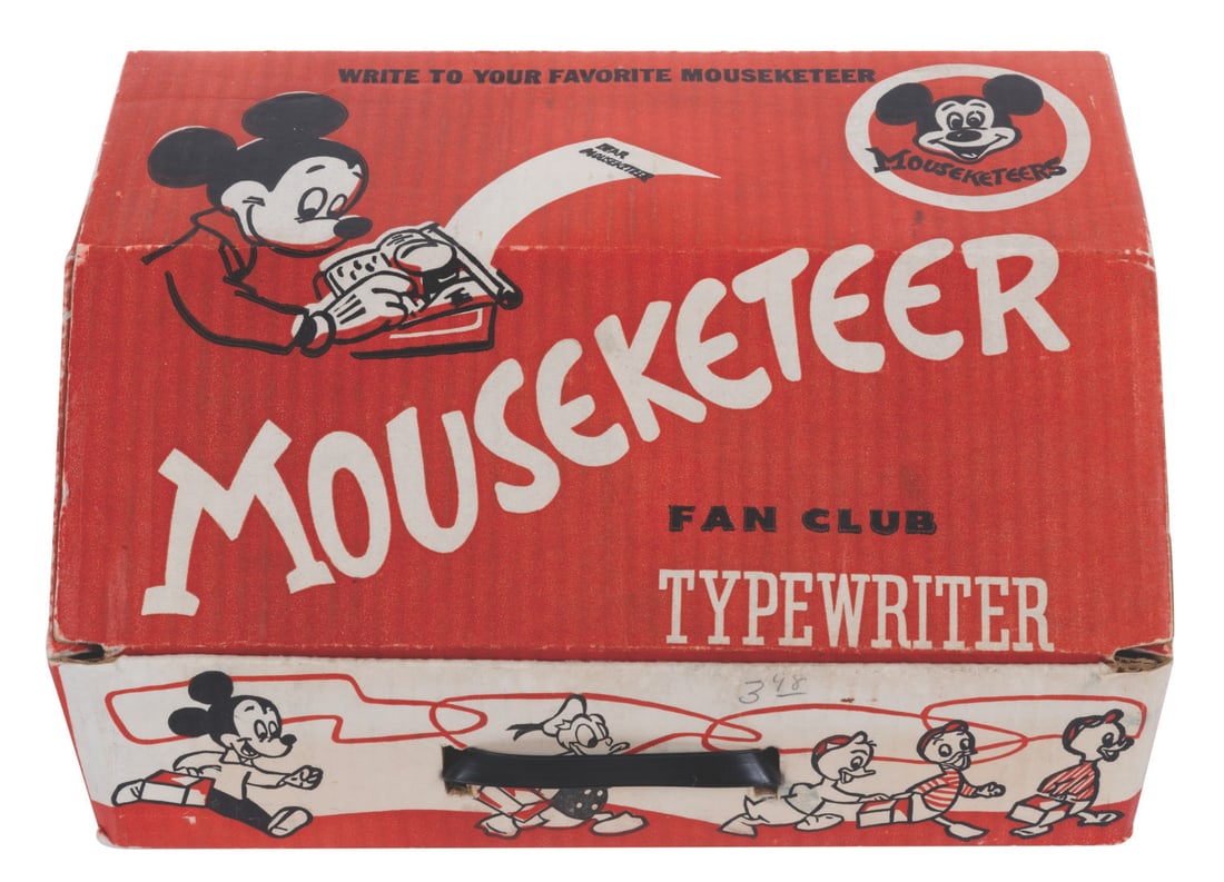 A Mouseketeer Fan Club Toy Typewriter. (1 of 5)