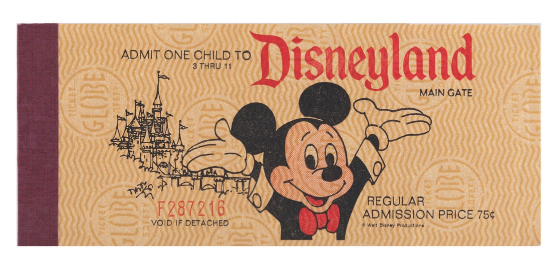 A 1972 Child 15 Ticket Book. (1 of 3)