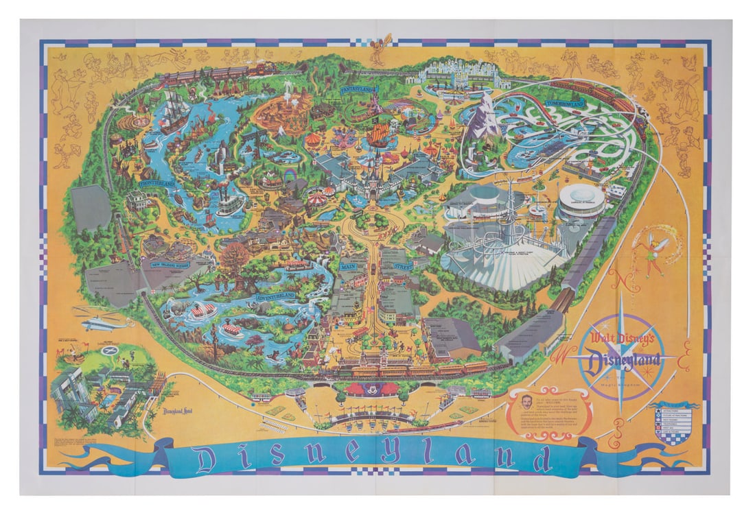 A 1968 Disneyland Souvenir Map. (1 of 1)