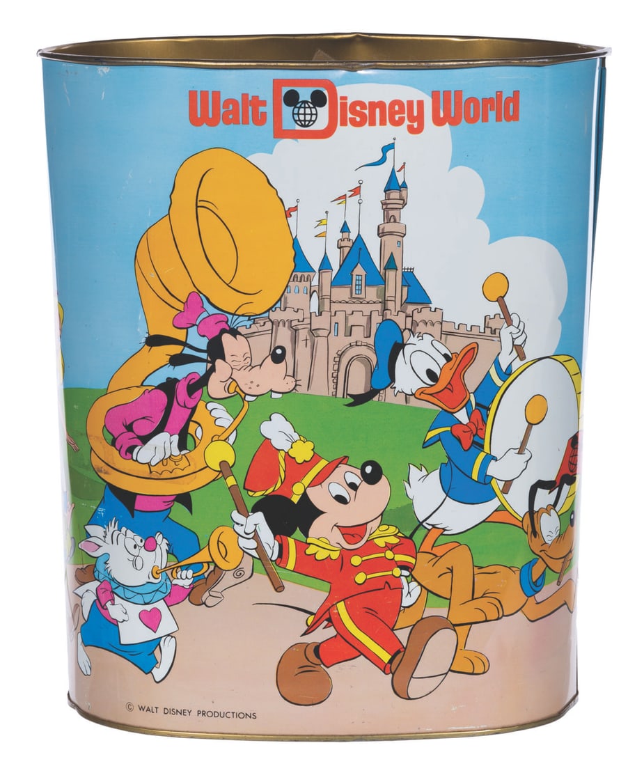 A Disney Parks Souvenir Trash Can. (1 of 2)