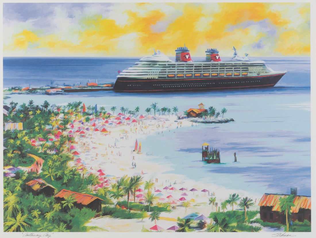 A Caribbean Beach Resort Decor Print "Castaway Cay." (1 of 2)