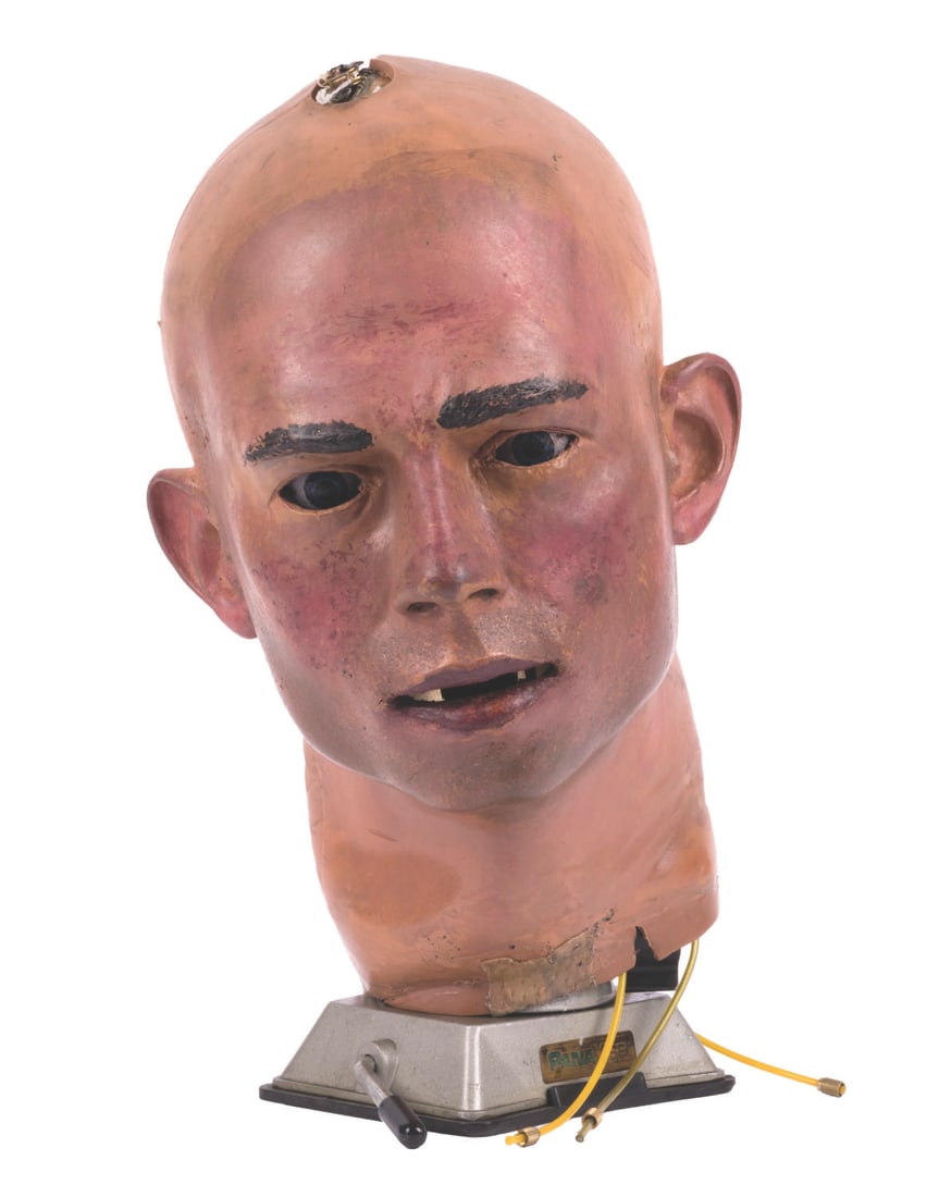 A "Meet the World" Audio-Animatronics Head. (1 of 7)