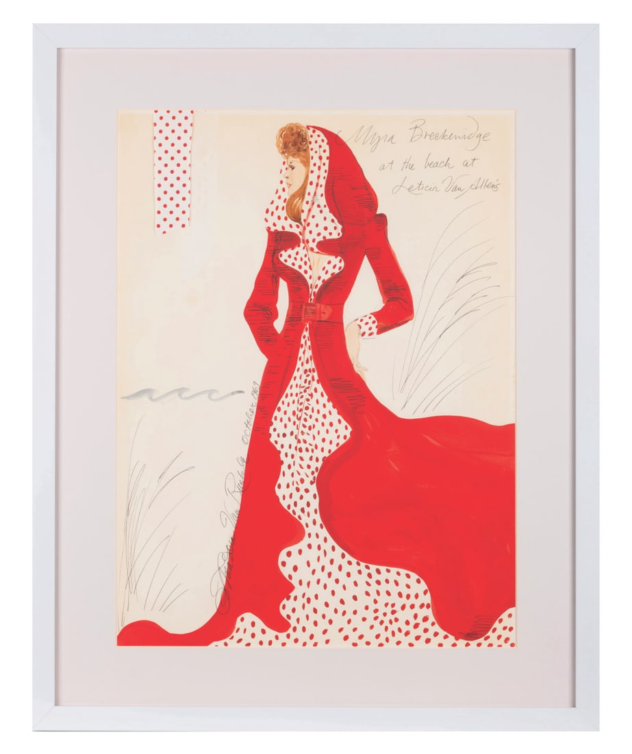 A Raquel Welch "Myra Breckinridge" Costume Design. (1 of 2)