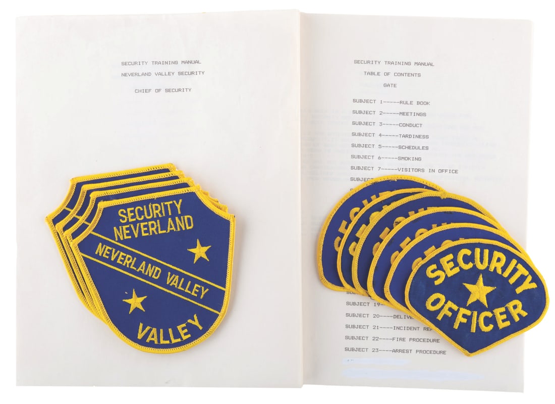 Neverland Ranch Security Patches and Handbooks. (1 of 11)