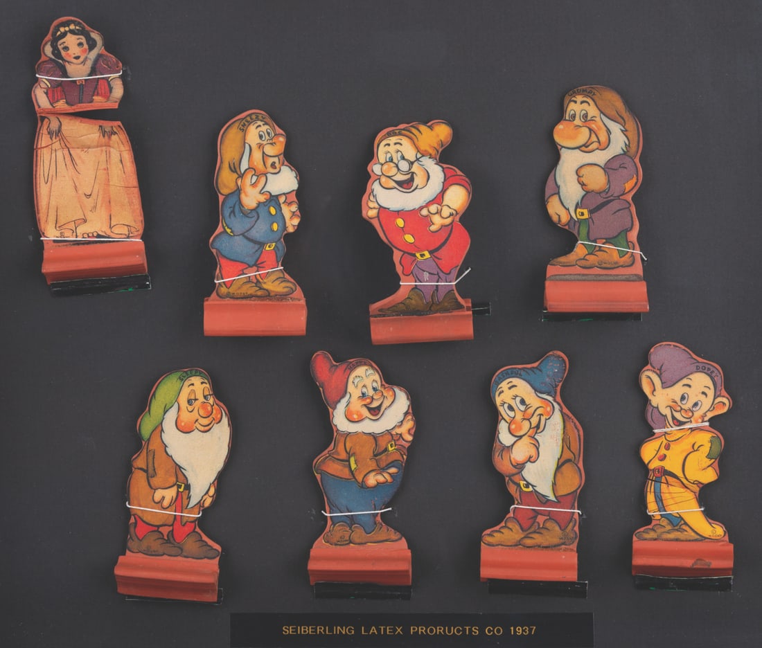 A Seiberling Latex Snow White and Dwarfs Figure Set. (1 of 2)
