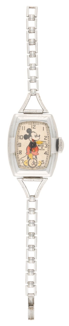 A 1937 Ingersoll Mickey Mouse Wristwatch. (1 of 2)