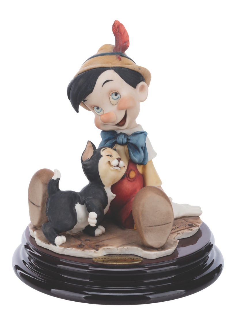 A Pinocchio and Figaro Giuseppe Armani Sculpture. (1 of 4)