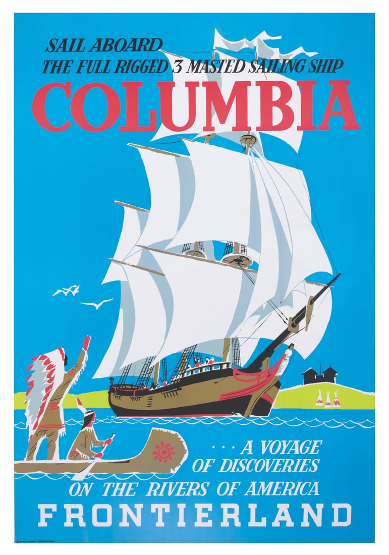 A Disney Gallery Sailing Ship Columbia Poster. (1 of 1)
