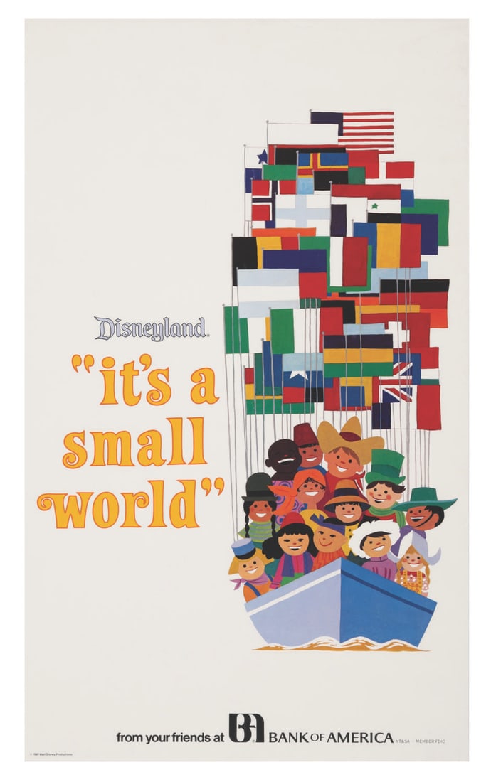 A Bank of America It's a Small World Poster. (1 of 1)