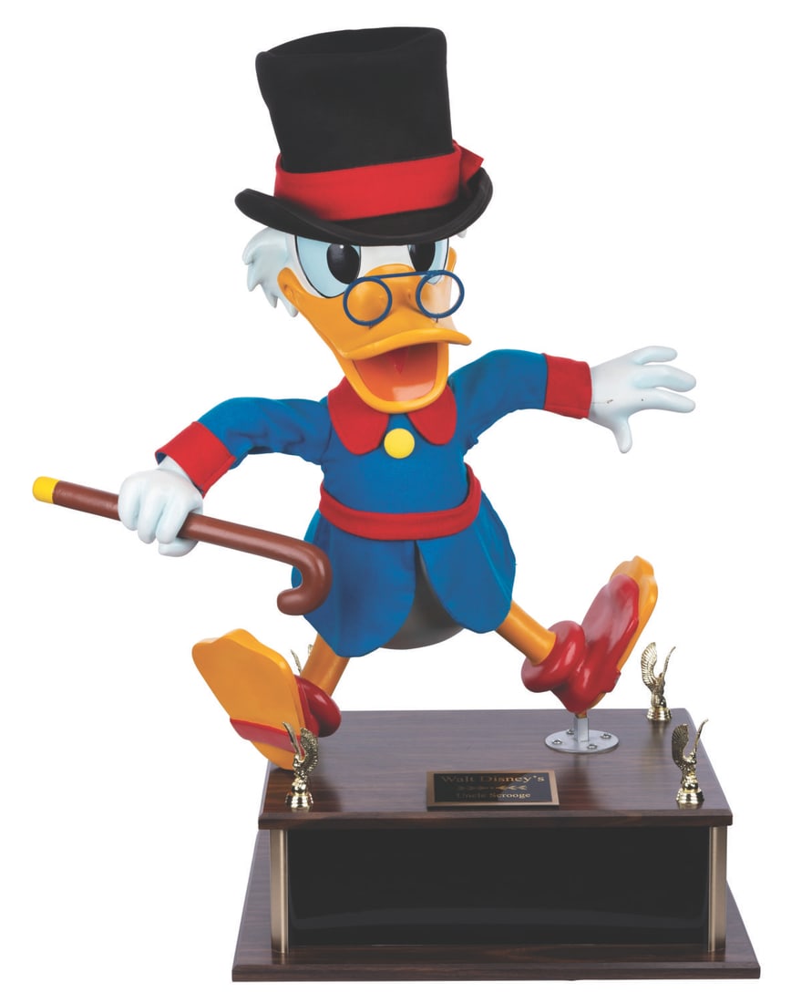 A Scrooge McDuck Disney Store Display Figure. (1 of 5)