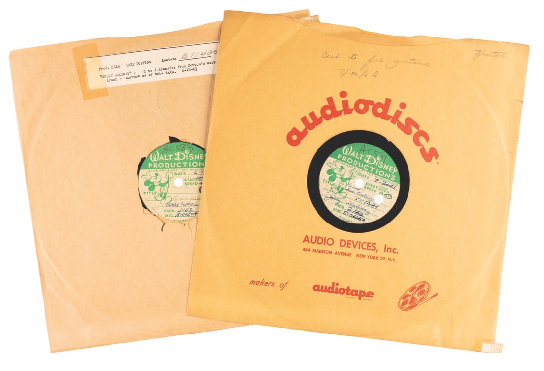 A Pair of "Jolly Holiday" Acetates from "Mary Poppins." (1 of 5)