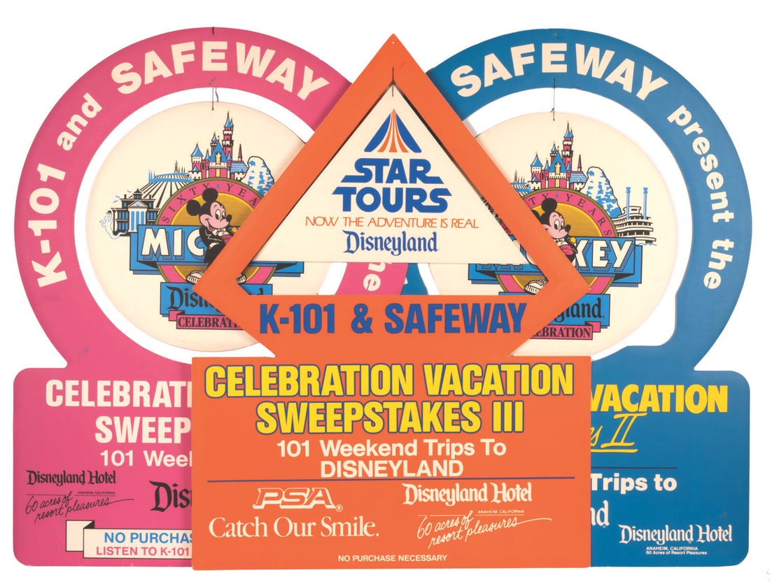 Disneyland Celebration Vacation Sweepstakes Displays. (1 of 4)