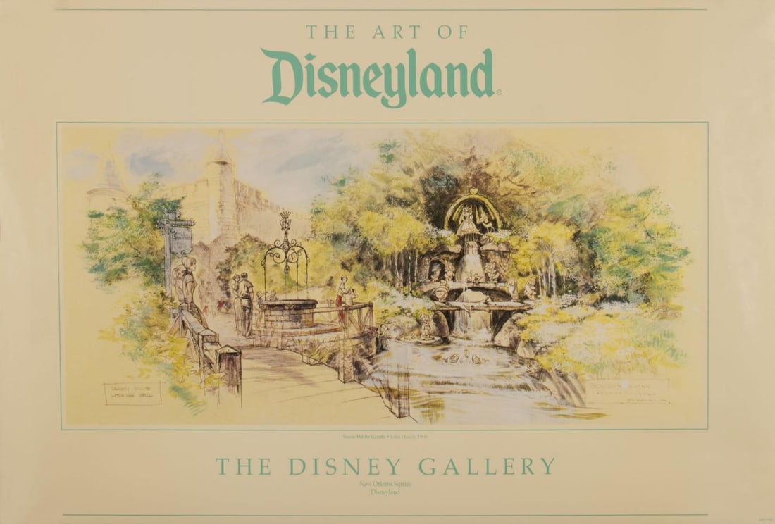 A Disney Gallery Snow White Grotto Concept Art Poster. (1 of 1)