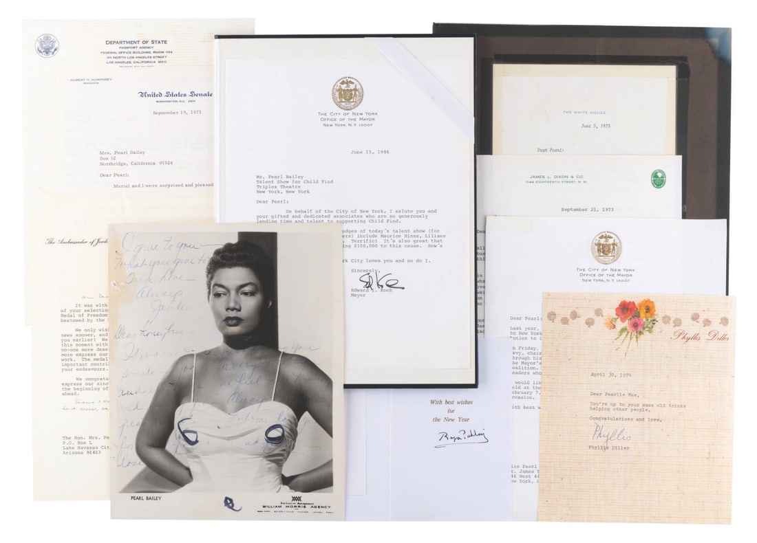 A Collection of Celebrity Letters to Pearl Bailey. (1 of 13)