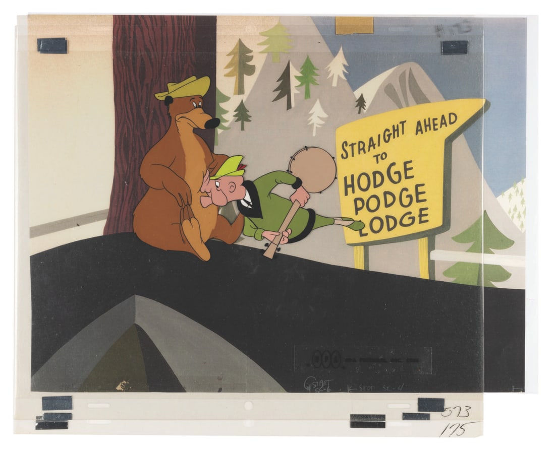 A Mr. Magoo "Ragtime Bear" Production Cel. (1 of 3)