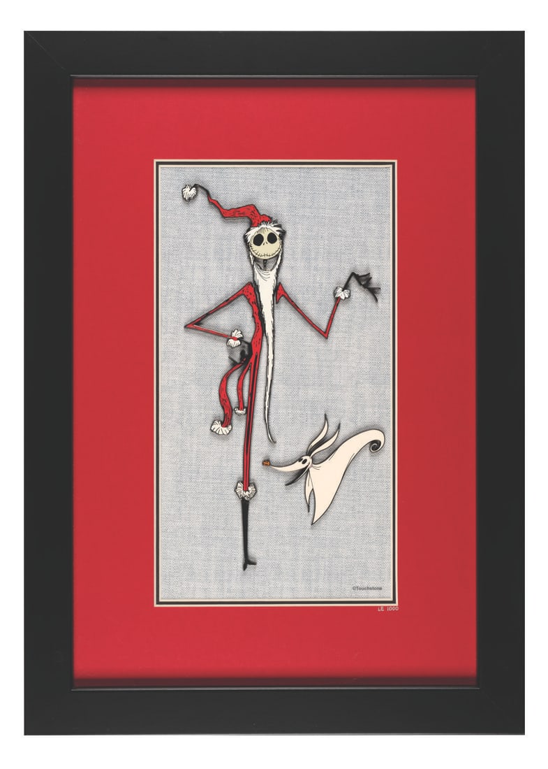 A Jack Skellington as "Sandy Claws" Pin Set. (1 of 2)